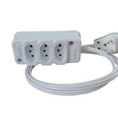 Extensao 1,40 Mts Branca 3 Tomada 10A Fio 1,5 Mod.IG3TC-1082 na internet