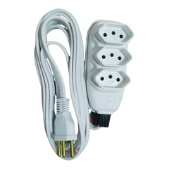 EXTENSAO 1,50 MTS 10A BR 3 Tom 2P+T CABO PP IL-17981 COD.171 - comprar online