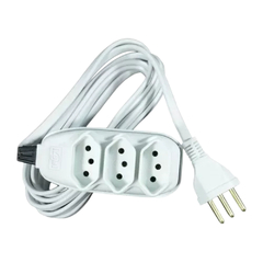 EXTENSAO 1,50 MTS 10A BR 3 Tom 2P+T CABO PP IL-17981 COD.171 - RACRAFI