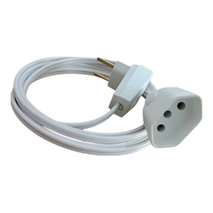 Extensao Eletrica Meio Metro Br 1 Tomada 20A Fio 2,5mm Cod.979 - RACRAFI