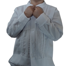guayabera manga larga para niño