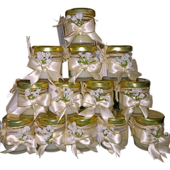 25 Recuerdos Vela Frasco De Vidrio Bautizo Boda Comunión 2oz en internet