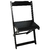 Jogo Conjunto Mesa Bar Dobrável 120x70 C/4 Cadeiras Madeira Cor Preto - comprar online