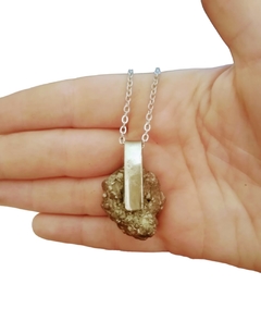 collar lazo pirita cadena de acero quirurgico en internet