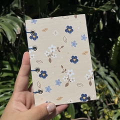 Cuaderno Florcitas azules - Copta A6