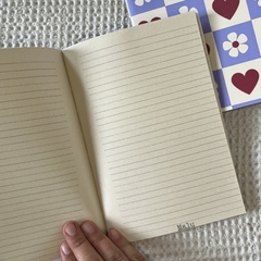 Libreta flores y corazones - Malu Cuadernos