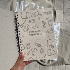 Recetario anillado - Malu Cuadernos
