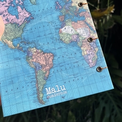 Cuaderno de viajes - Mapa mundi - comprar online
