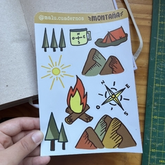 Montaña - plancha de stickers - comprar online