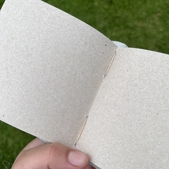 Mini bitácora azul lisa - Malu Cuadernos