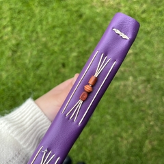 BITÁCORA VIOLETA CON MOSTACILLAS - Rayada - tienda online
