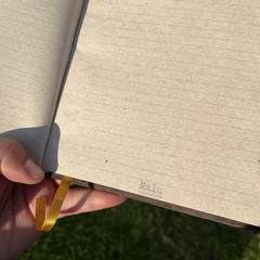Cuaderno marrón - tela pana - comprar online