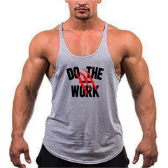 Marca dos homens roupas de moda workout tanque de impressão superior algodão ginásios colete musculação undershirt masculino topos fitness sem mangas camisa - comprar online