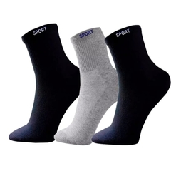 Kit 12 Pares De Meias Adulto Masculina Esportiva Cano Alto na internet