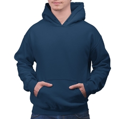 Moletom Azul Marinho Liso Sem Estampa