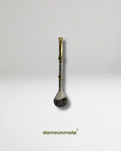bombilla de alpaca pico de loro de bronce premium - comprar online