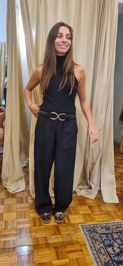 Pantalón Maui Crepe Negro - comprar online
