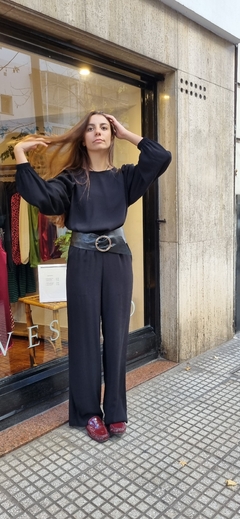 Pantalón Maui Crepe Negro - tienda online