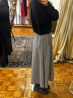 Midi con Bolsillos Vichy