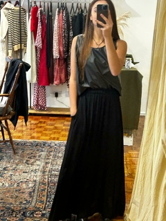 Imagen de Top Cuerina Negro