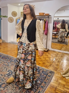 Falda Lion Seda estampada alpina - comprar online