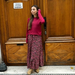Falda al bies con volado - tienda online