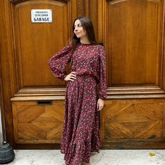 Blusa Abierta Atrás Gasa Estampada en internet