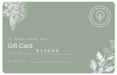 Gift Card de plantas BioTienda valor $10,000 pesos