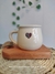 TAZA CORAZON DORADO