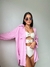 Chemise | manga longa rosa baby - comprar online