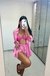 Chemise | manga longa linho pink na internet
