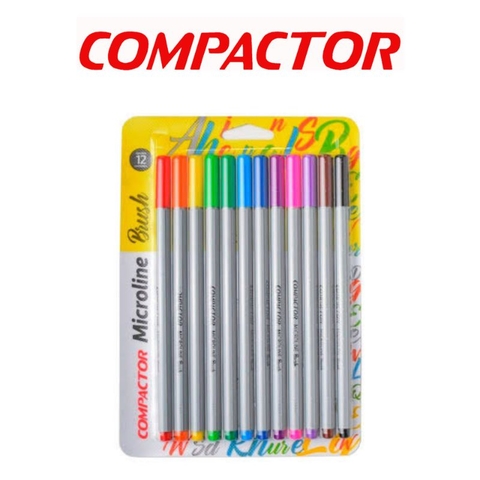 Caneta Brush Pen Compactor Microline
