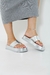 Chinelo Flatform Ária Prata