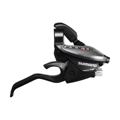 SET DE MANIJAS INTEGRADAS DE FRENO Y CAMBIO SHIMANO ST-EF65 3X9 VELOCIDADES.