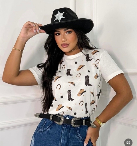 T-shirt Moda Country Bia