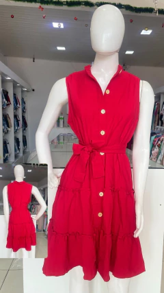 Vestido Chemise Gola Padre - LOOK PERFEITO