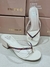 Salto bloco Livia Strass Branco Off Di Valentini