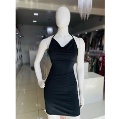 Vestido curto tubinho de amarração no suplex - LOOK PERFEITO