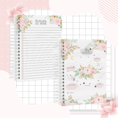 Kit Livro do Bebê + Caderneta de Saúde e Vacinação Menina - Tema Floral 2