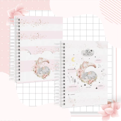 Imagem do Kit Livro do Bebê + Caderneta de Saúde e Vacinação Menina - Tema Elefantinha
