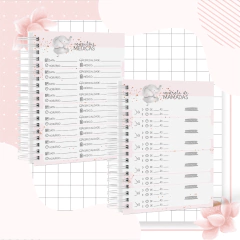 Kit Livro do Bebê + Caderneta de Saúde e Vacinação Menina - Tema Elefantinha - comprar online
