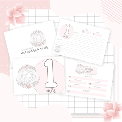 Kit Livro do Bebê + Caderneta de Saúde e Vacinação Menina - Tema Anjo na internet