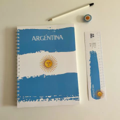 Cartapacio A4 Argentina, tapa blanca