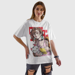 Camiseta Momo Dan Da Dan Green Dragon na internet