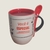 Caneca mágica cônica com colher letra floral na internet