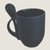 Caneca mágica cônica com colher letra floral - loja online