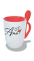 Caneca cônica com colher QR Code - comprar online