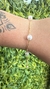 Pulseira de pérolas folheada a ouro