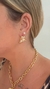Brinco Ear Hook com zircônia - Madame Semijoias