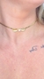 Colar Choker Folhagem com Ponto de Luz